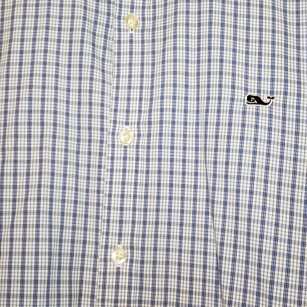 Vineyard Vines Men's Long Sleeve Button Down, Size M, Slim Fit Whale Shirt - Picture 6 of 6